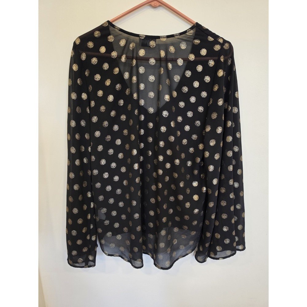 Show Me Your Mumu Mackenzie Top Size SM Polka Dot Sheer Boho Glam Festival Flowy - Picture 5 of 5